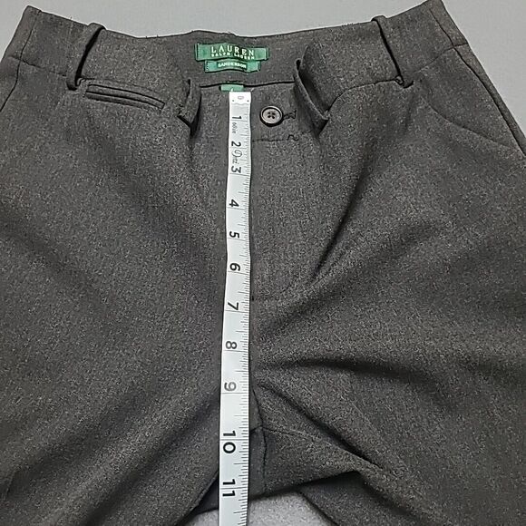 Lauren Ralph Lauren Womens Trousers Pants 4 Sanderson Dark Grey - Picture 9 of 15